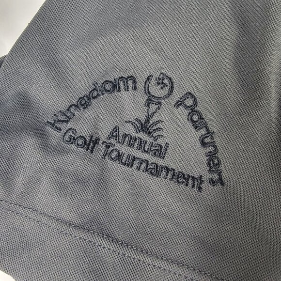 Nike Golf Polo XL Gray Short Sleeve Kingdom Partners Annual Golf Tournament - Picture 4 of 10